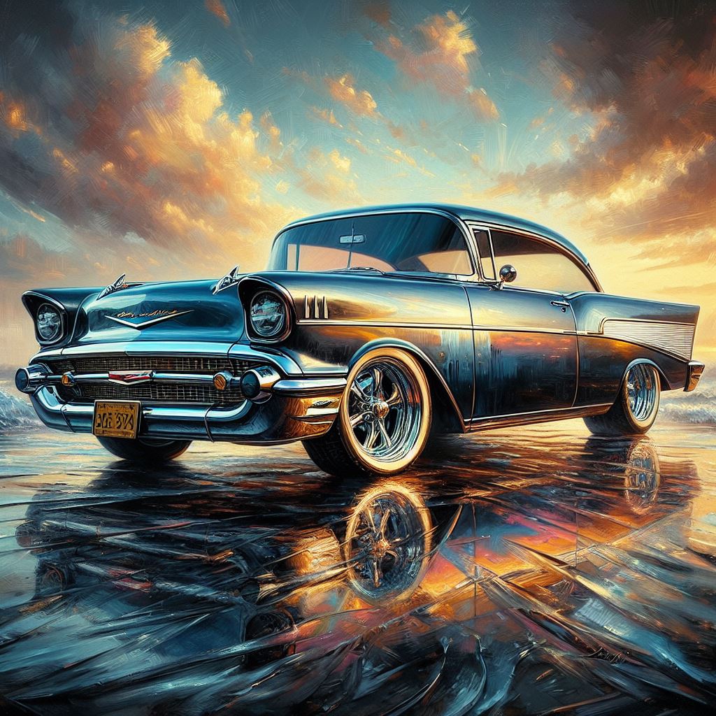 Cars metal print