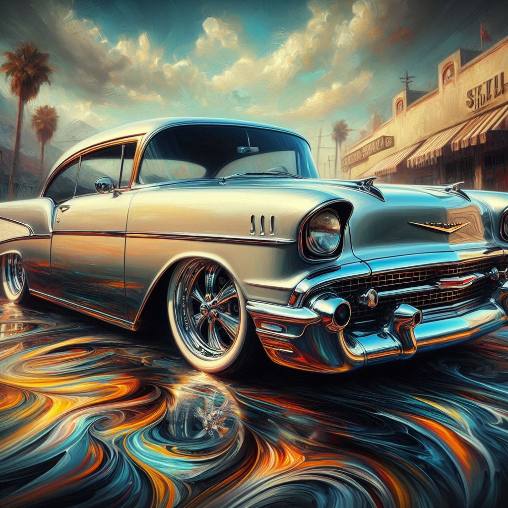 Cars metal print