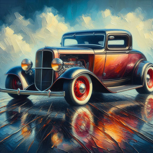 Cars metal print