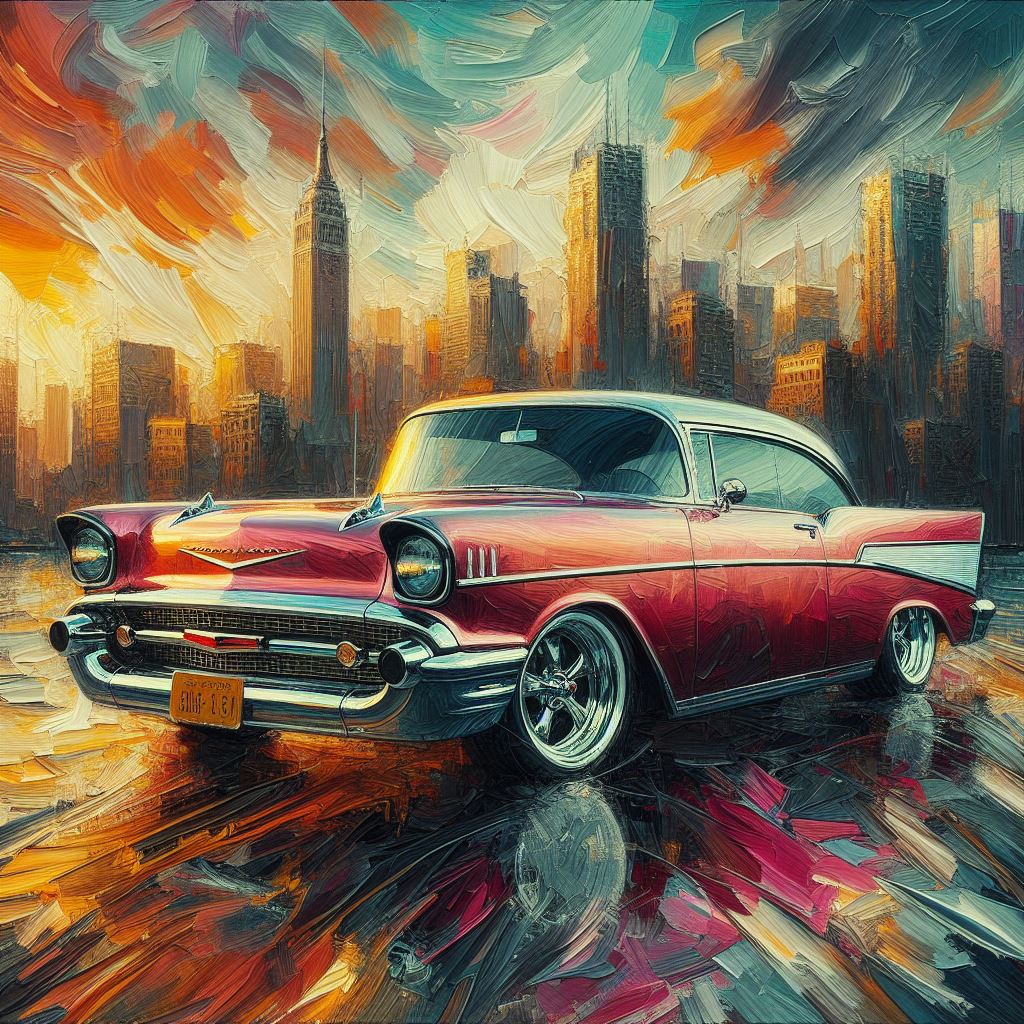 Cars metal print