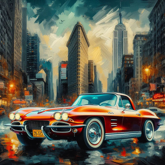 Cars metal print