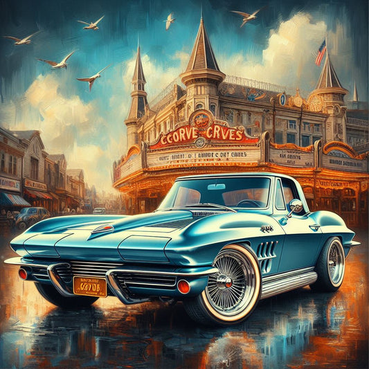 Cars metal print