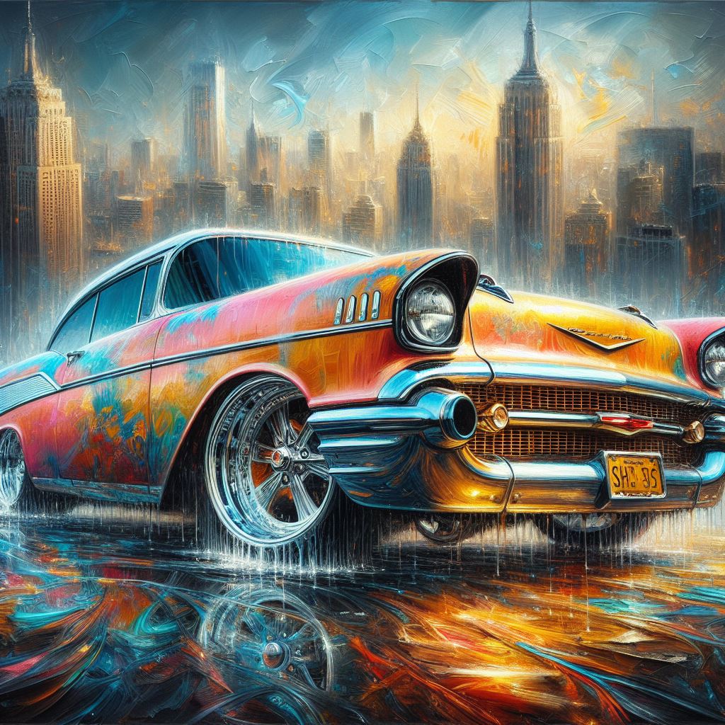 Cars metal print