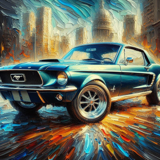 Cars metal print