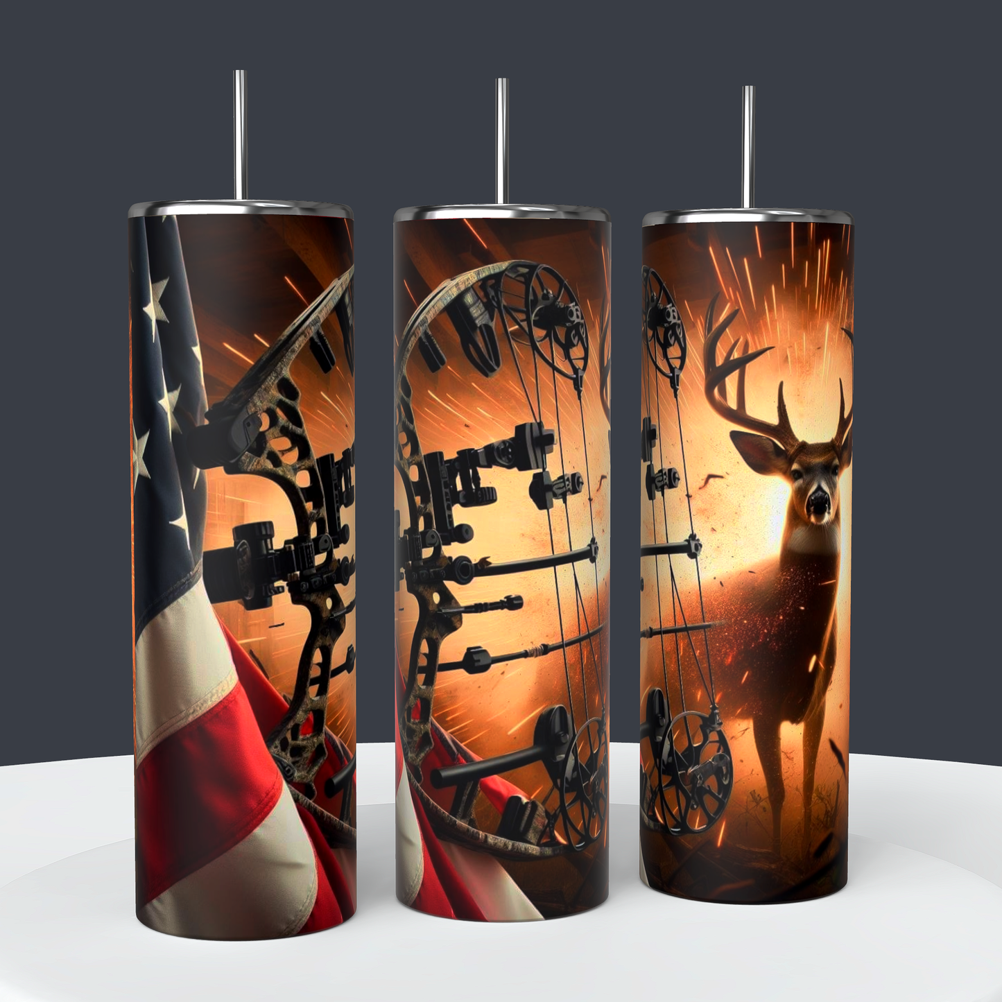 bow hunter 20oz or 30oz tumbler