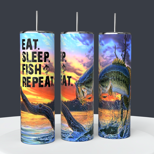 Bass 20oz or 30oz tumbler