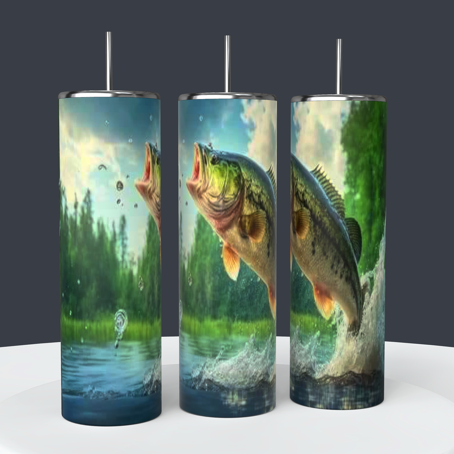 Bass 20oz or 30oz tumbler